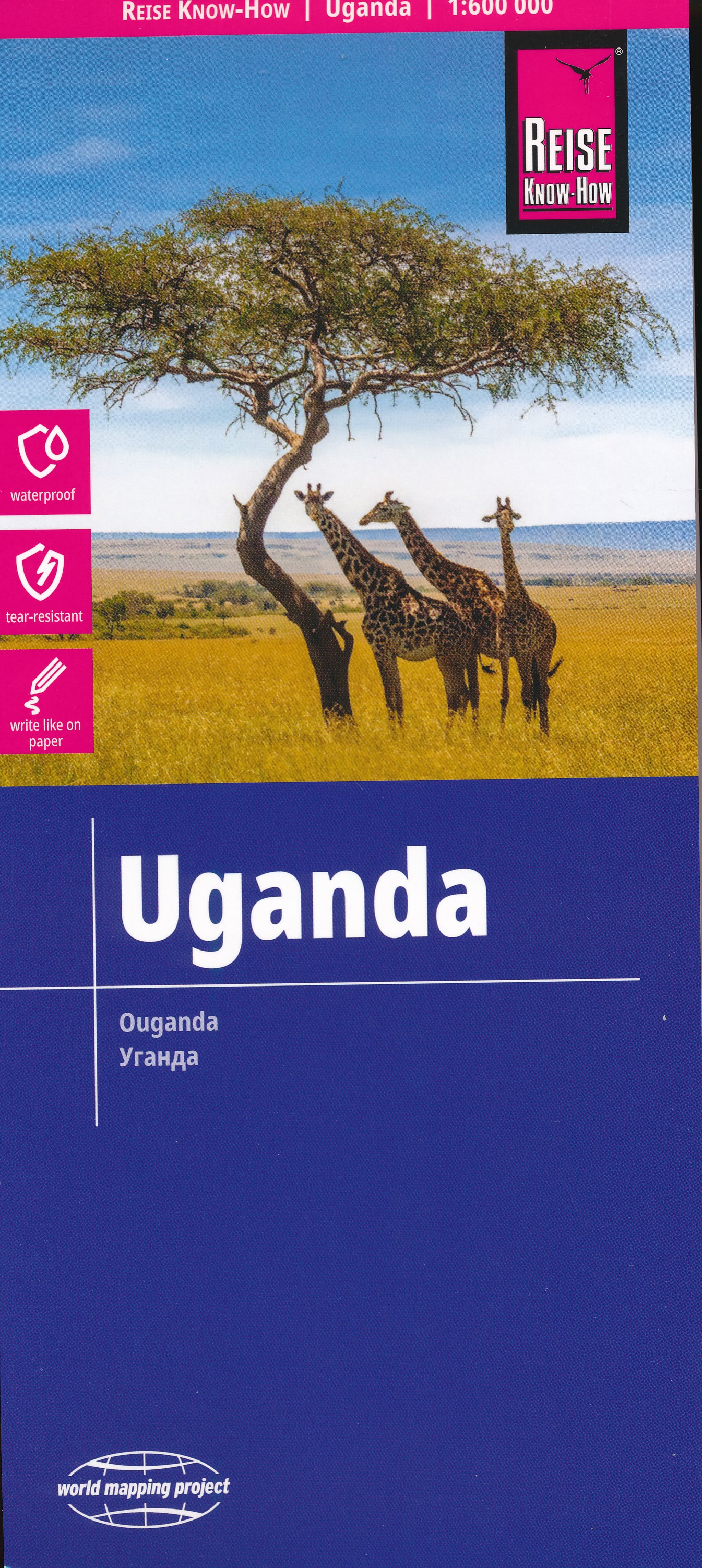 Online bestellen: Wegenkaart - landkaart Uganda - Oeganda | Reise Know-How Verlag