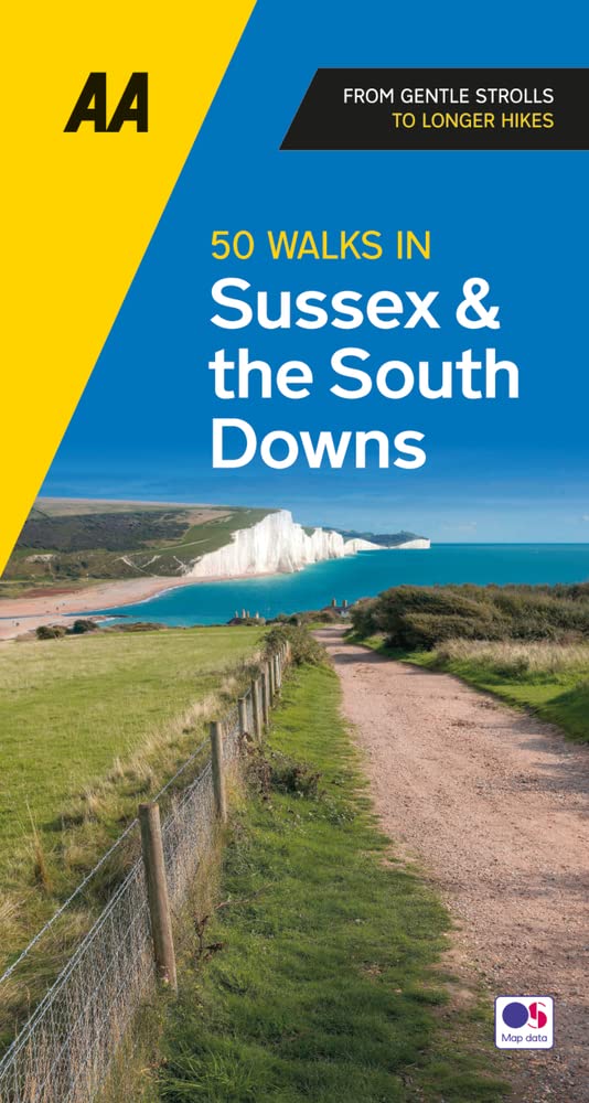 Online bestellen: Wandelgids 50 Walks in Sussex and South Downs | AA Publishing