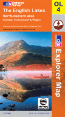 04 Topografische kaart en Wandelkaart The English Lakes - North Western area OLM 04 Lake District | Ordnance Survey | 