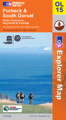 15 Topografische kaart en Wandelkaart Purbeck &amp; South Dorset OLM 15 | Ordnance Survey | 