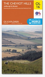 Online bestellen: Wandelkaart - Topografische kaart OL16 OS Explorer Map Cheviot Hills | Ordnance Survey
