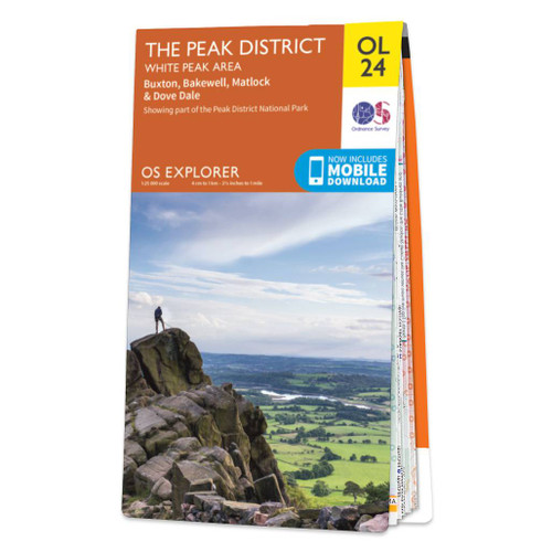Online bestellen: Wandelkaart - Topografische kaart OL24 OS Explorer Map The Peak District - White Peak Area | Ordnance Survey