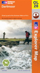 28 Topografische kaart en Wandelkaart Dartmoor OLM 28 | Ordnance Survey | 