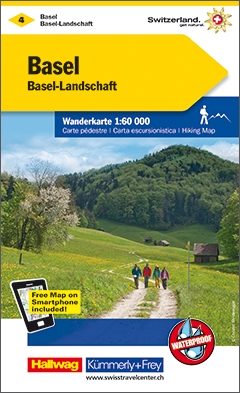 Online bestellen: Wandelkaart 04 Basel - Bazel - Olten - Aarau, Zwitserse Jura | Kümmerly & Frey