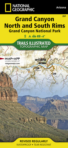 Online bestellen: Wandelkaart - Topografische kaart 261 Grand Canyon | National Geographic