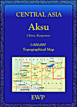 Wegenkaart - Autokaart - Landkaart  Aksu ( China, Kyrgyzstan ) | EWP | 