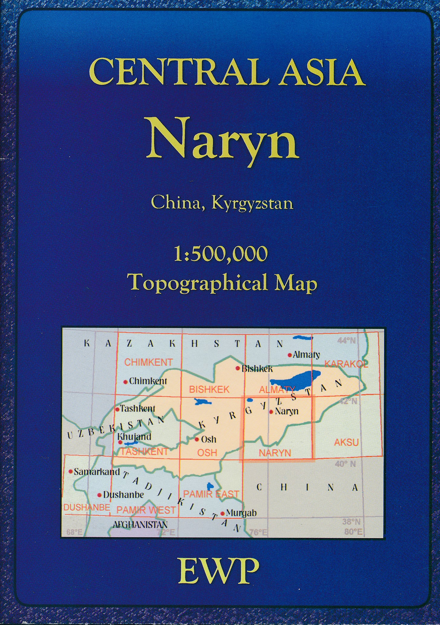Online bestellen: Wegenkaart - landkaart Naryn | EWP