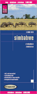 Online bestellen: Wegenkaart - landkaart Simbabwe - Zimbabwe | Reise Know-How Verlag