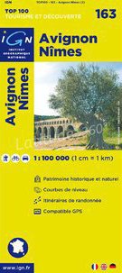 Wegenkaart - Landkaart 163 fietskaart Avignon - Nimes | IGN |