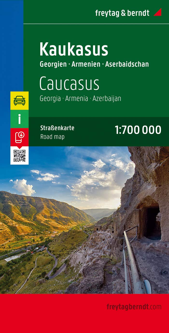 Online bestellen: Wegenkaart - landkaart Kaukasus (Georgië, Armenië, Azerbijan) | Freytag & Berndt