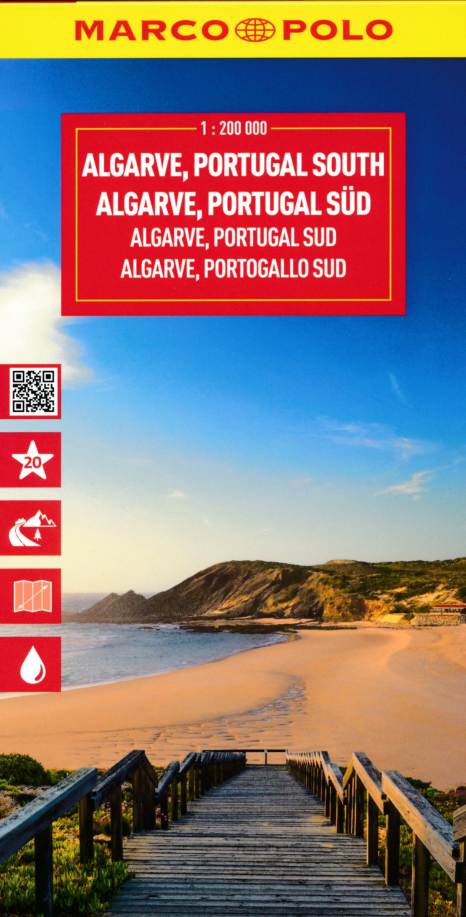 Wegenkaart - landkaart Algarve, Zuid Portugal | Marco Polo