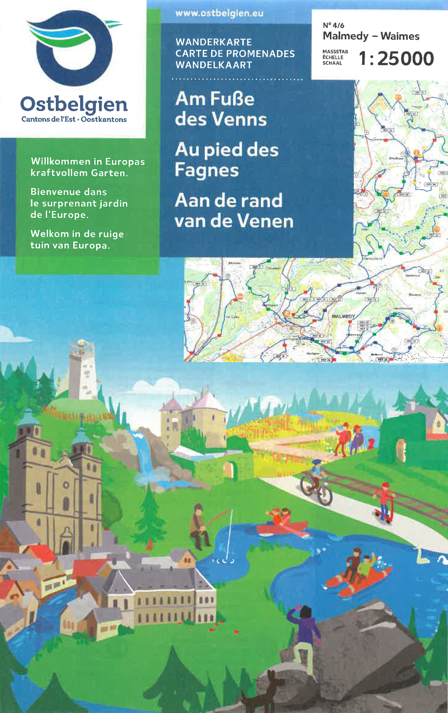 Online bestellen: Wandelkaart 39 Malmedy - Aan de rand van de Venen | NGI - Nationaal Geografisch Instituut