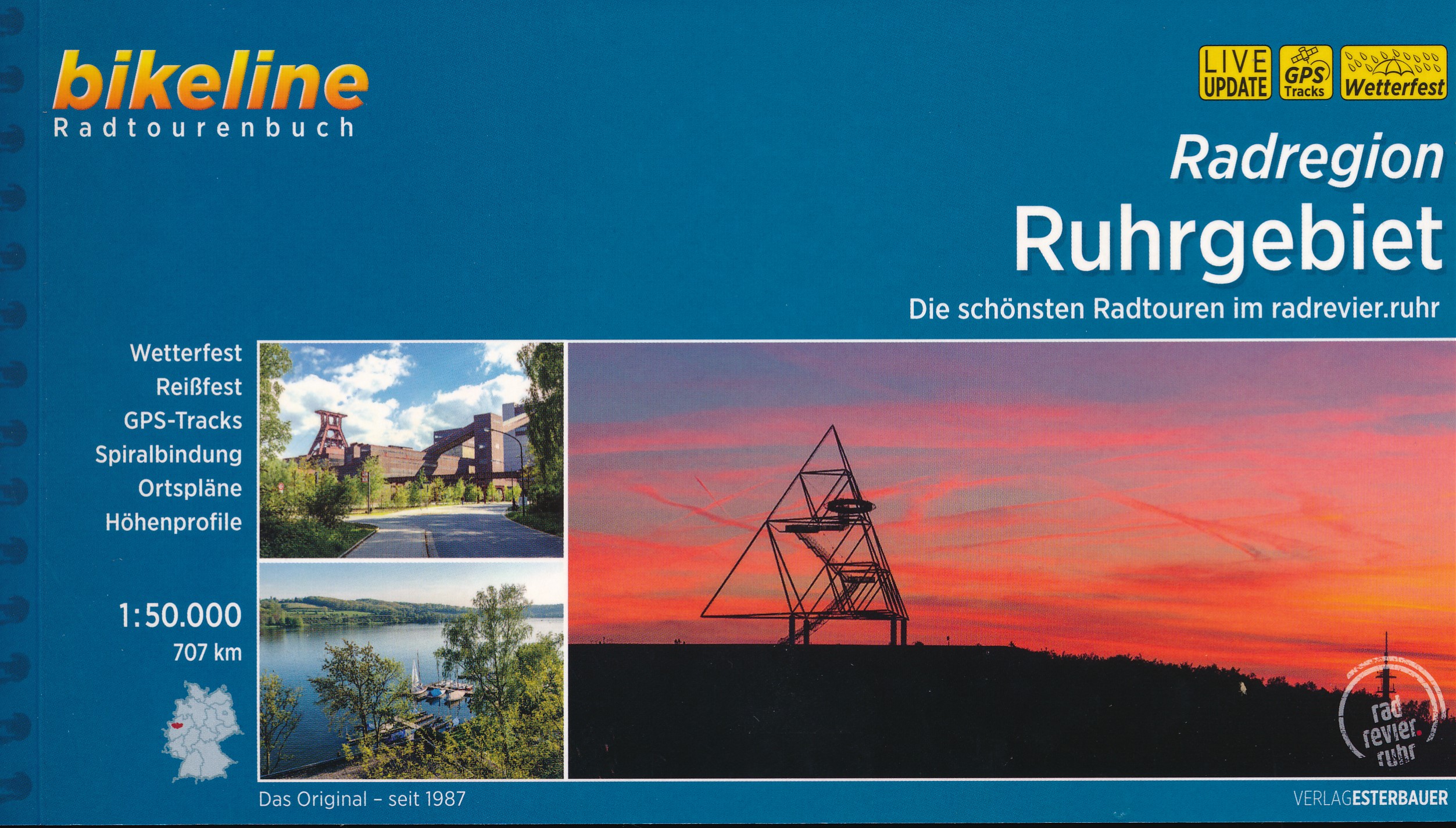 Online bestellen: Fietsgids Bikeline Radregion Ruhrgebiet | Esterbauer
