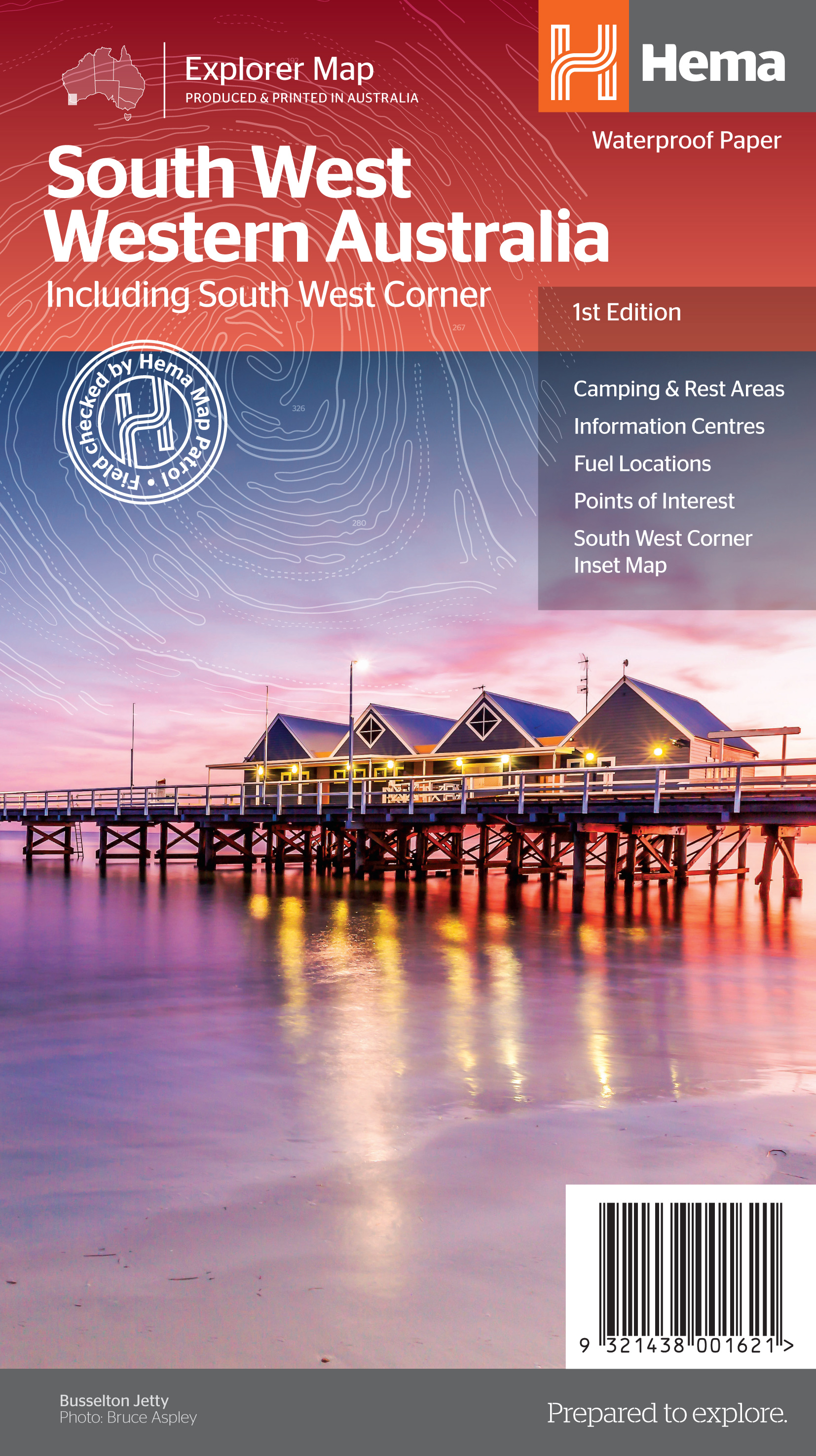 Online bestellen: Wegenkaart - landkaart South West Western Australia | Hema Maps