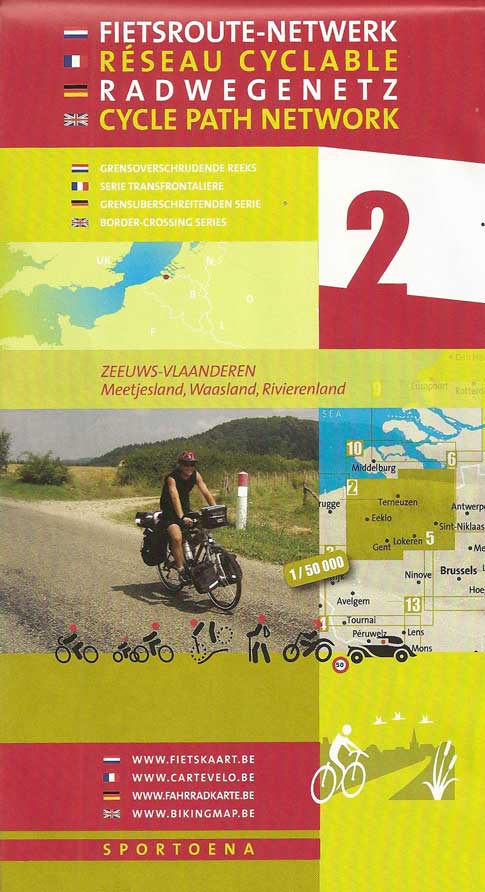 Fietskaart 2 Fietsroute-Netwerk Groen Zeeuws-Vlaanderen | Sportoena