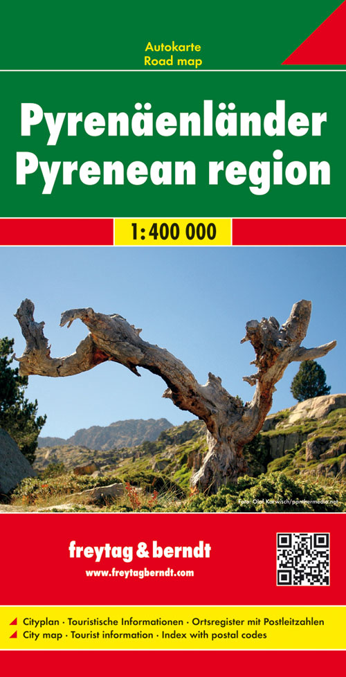 Online bestellen: Wegenkaart - landkaart Pyreneeën Landen | Freytag & Berndt