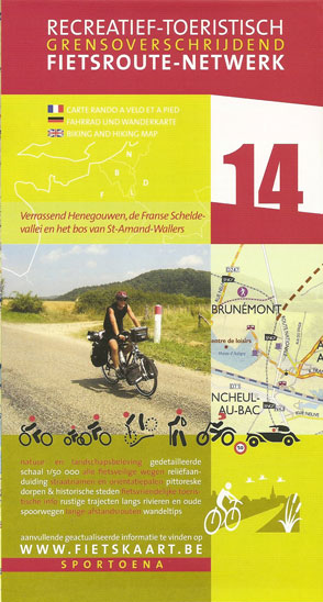 Fietskaart 14 Fietsroute-Netwerk Henegouwen en Franse Scheldevallei |