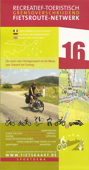 Online bestellen: Fietskaart 16 Fietsroute-Netwerk De laars van Henegouwen, Maas, Dinant | Sportoena