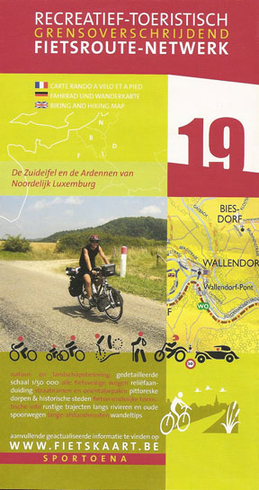 Online bestellen: Fietskaart 19 Fietsroute-Netwerk Zuideifel en Ardennen - noord Luxemburg | Sportoena