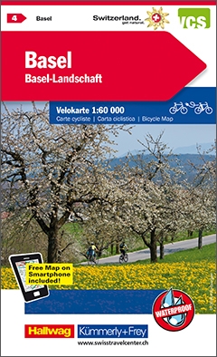 Online bestellen: Fietskaart 04 Basel Basel Landschaft | Kümmerly & Frey