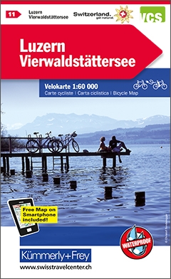 Online bestellen: Fietskaart 11 Luzern - Vierwaldstättersee | Kümmerly & Frey