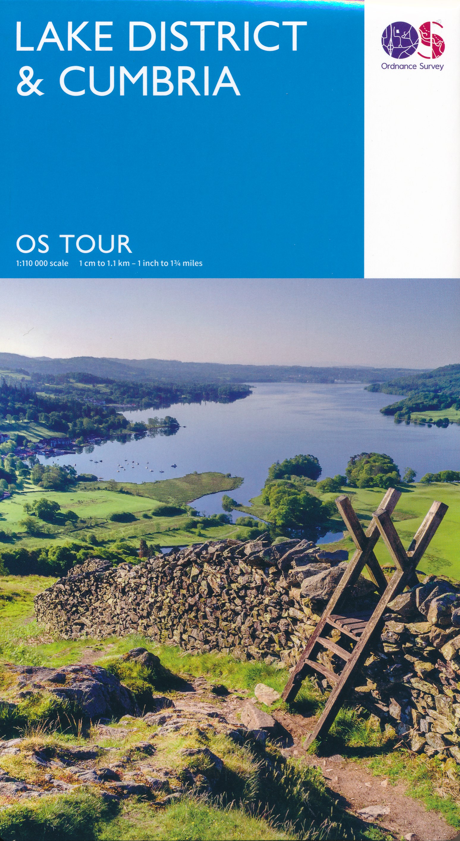 Online bestellen: Fietskaart 03 Tour Map Lake District & Cumbria | Ordnance Survey