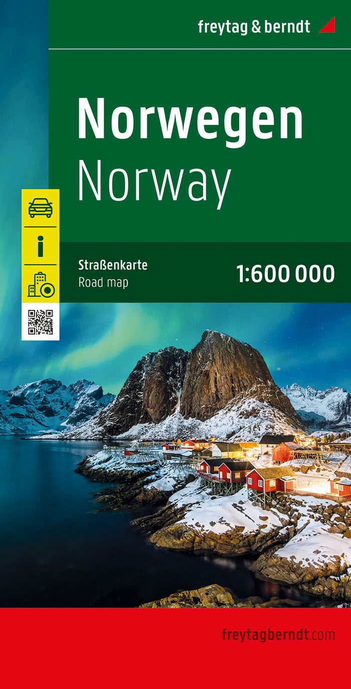 Online bestellen: Wegenkaart - landkaart Noorwegen - Norwegen | Freytag & Berndt