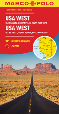 Online bestellen: Wegenkaart - landkaart USA West - Verenigde Staten West | Marco Polo