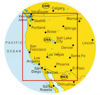 Wegenkaart - Landkaart Usa West - Verenigde Staten West | Marco Polo |  9783829739399 | Reisboekwinkel De Zwerver