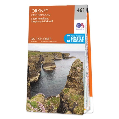 Online bestellen: Wandelkaart - Topografische kaart 461 OS Explorer Map Orkney - East Mainland | Ordnance Survey
