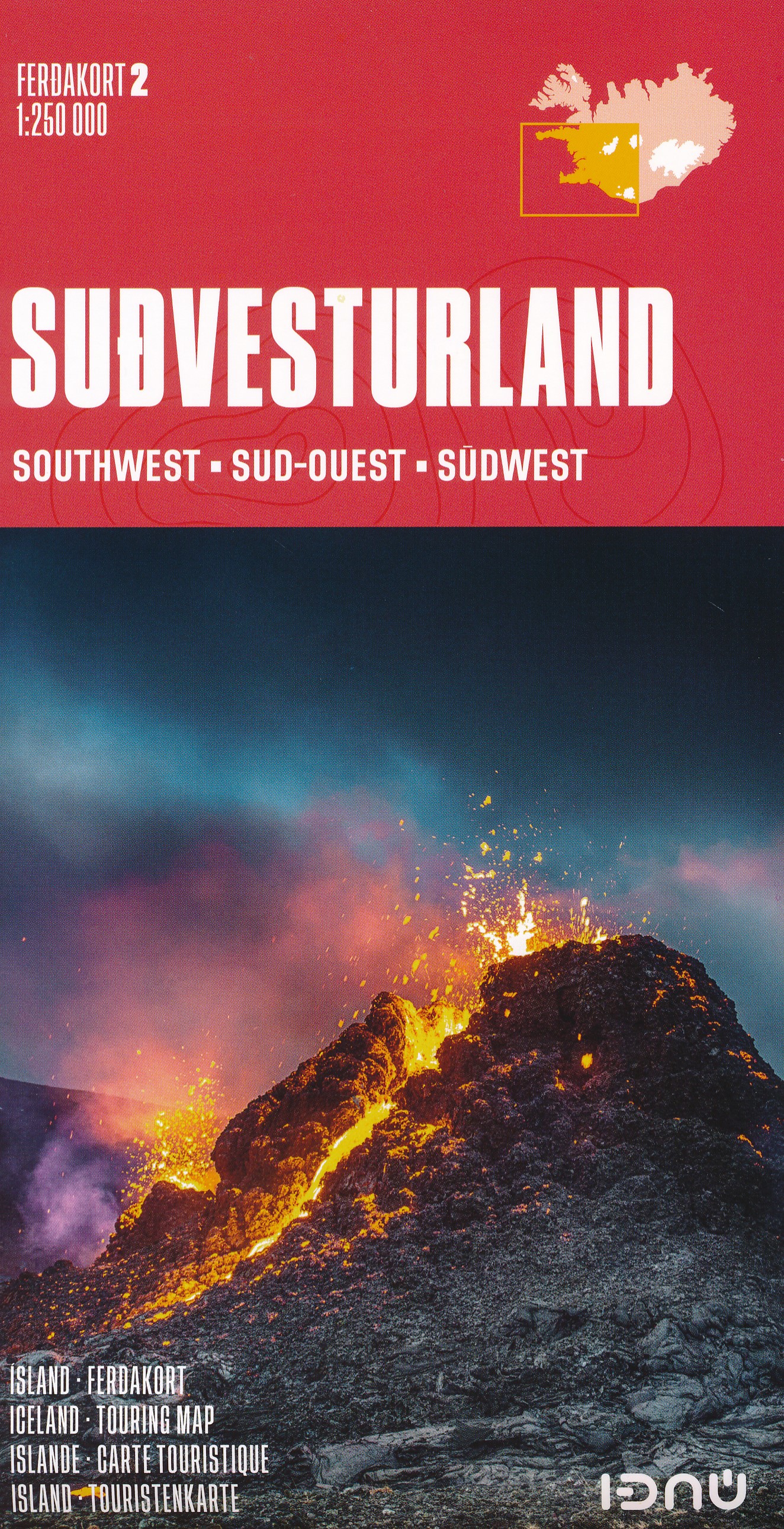 Online bestellen: Wegenkaart - landkaart 02 Southwest Iceland - Zuidwest IJsland | Ferdakort