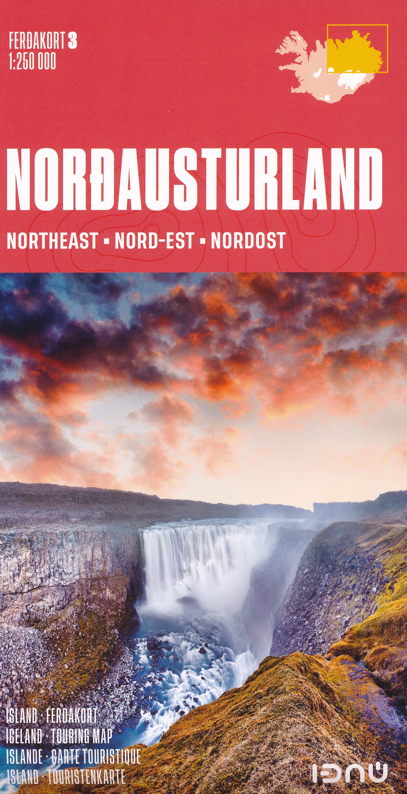 Online bestellen: Wegenkaart - landkaart 03 Northeast Iceland - Noordoost IJsland | Ferdakort