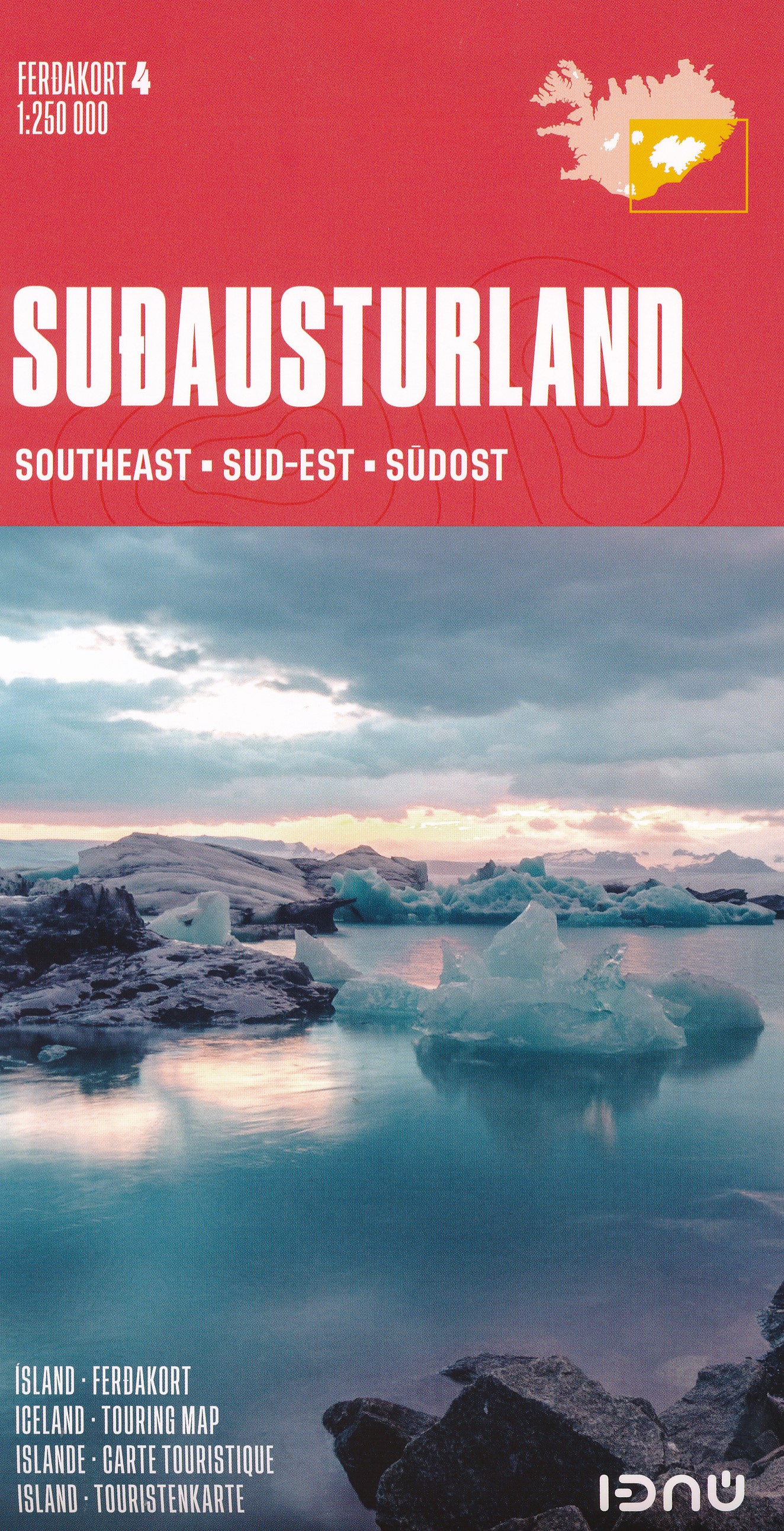 Online bestellen: Wegenkaart - landkaart 04 Southeast Iceland - Zuidoost IJsland | Ferdakort
