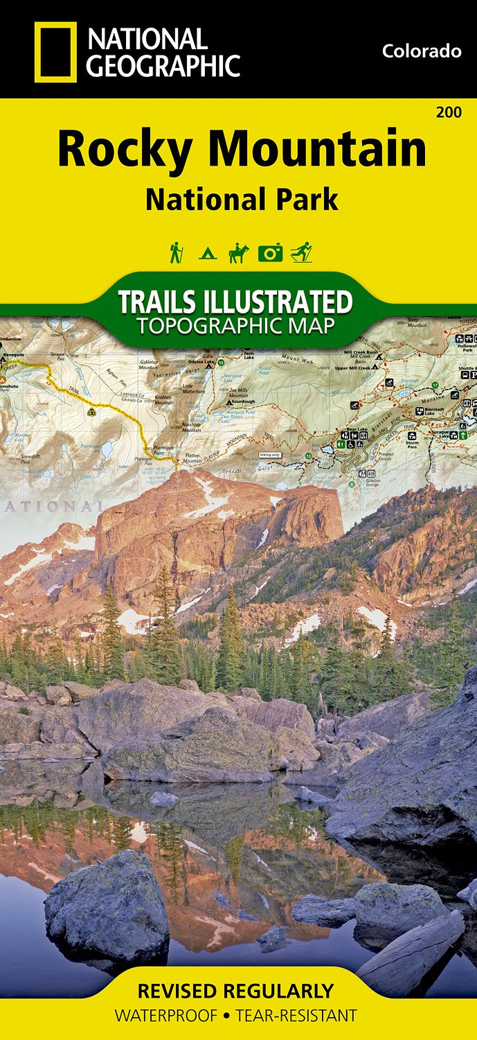 Online bestellen: Wandelkaart 200 Rocky Mountain National Park | National Geographic
