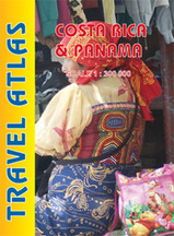 Wegenatlas Costa Rica & Panama Travel Atlas | ITMB |