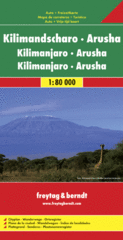Wandelkaart Kilimanjaro & Arusha | Freytag & Berndt de zwerver