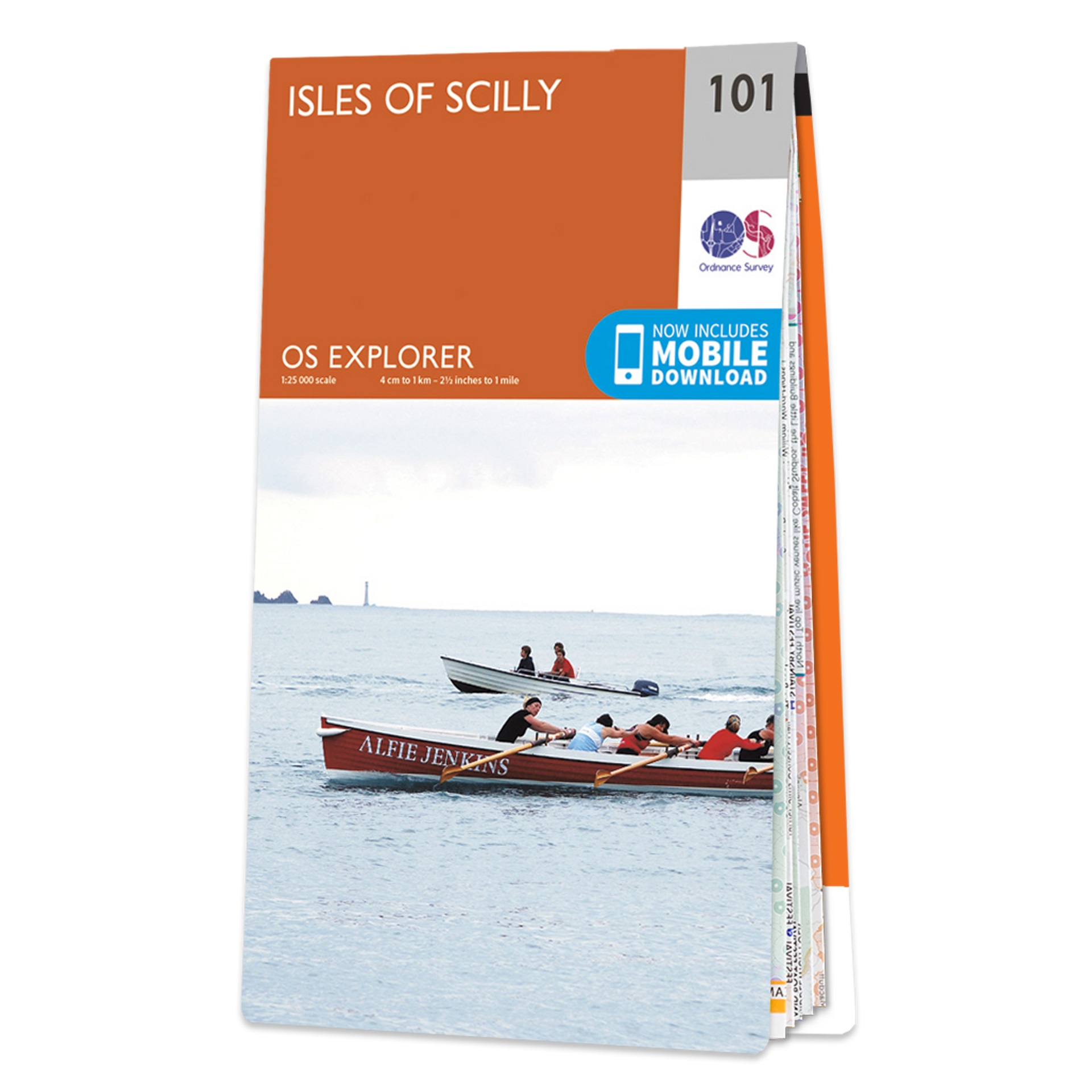 Online bestellen: Wandelkaart - Topografische kaart 101 OS Explorer Map Isles of Scilly | Ordnance Survey