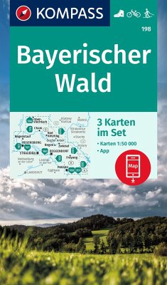 Wandelkaart 198 Bayerischer Wald | Kompass de zwerver
