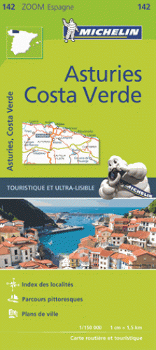 Online bestellen: Wegenkaart - landkaart 142 Asturias Costa Verde | Michelin