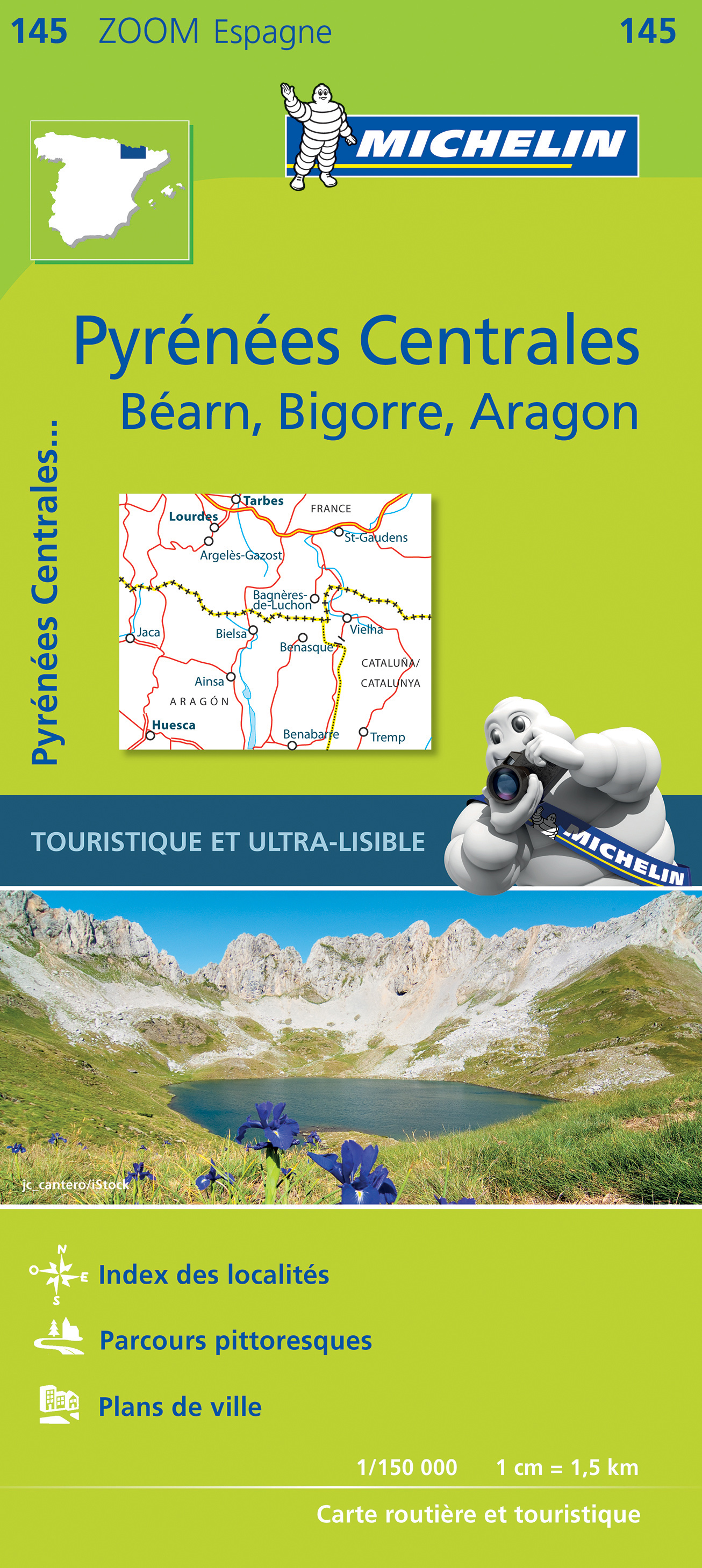 Online bestellen: Wegenkaart - landkaart 145 Pirineos Centrales - Spaanse Pyreneeën | Michelin