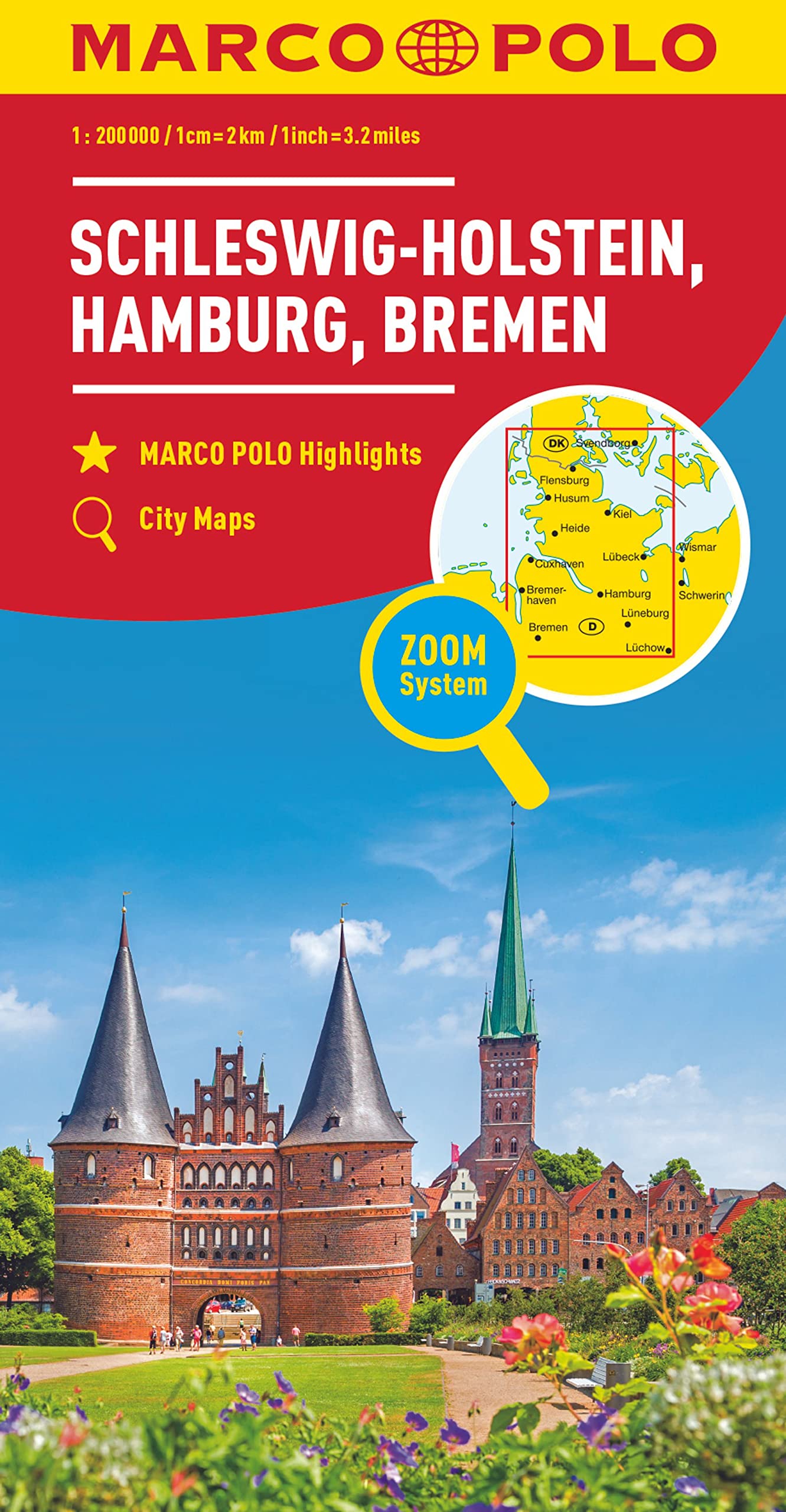 Online bestellen: Wegenkaart - landkaart D1 Schleswig - Holstein Hamburg Bremen | Marco Polo