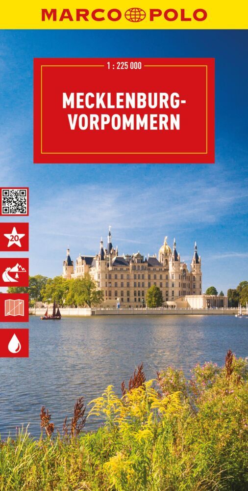 Wegenkaart - landkaart D02 Mecklenburg Vorpommern | Marco Polo