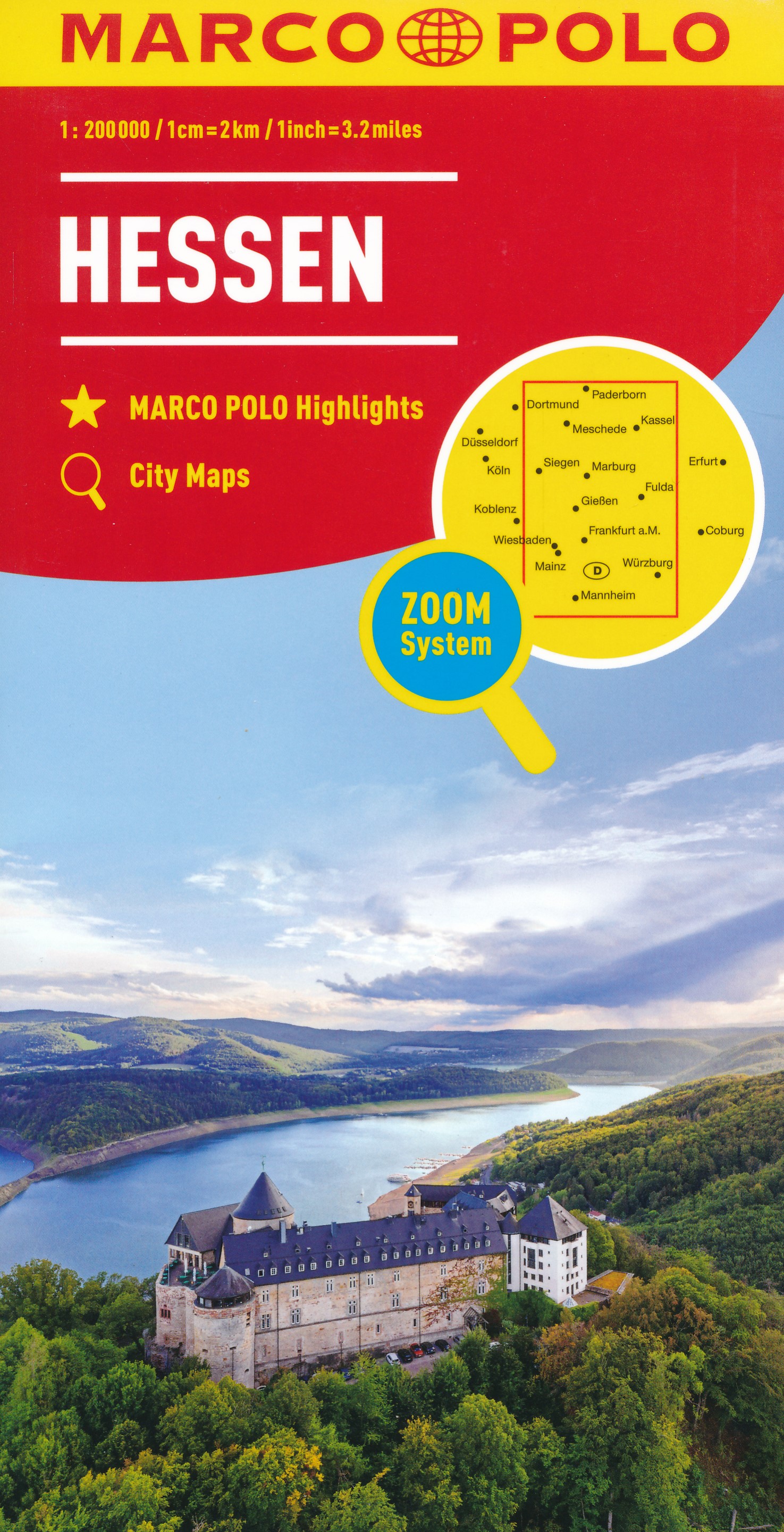 Online bestellen: Wegenkaart - landkaart D6 Hessen | Marco Polo