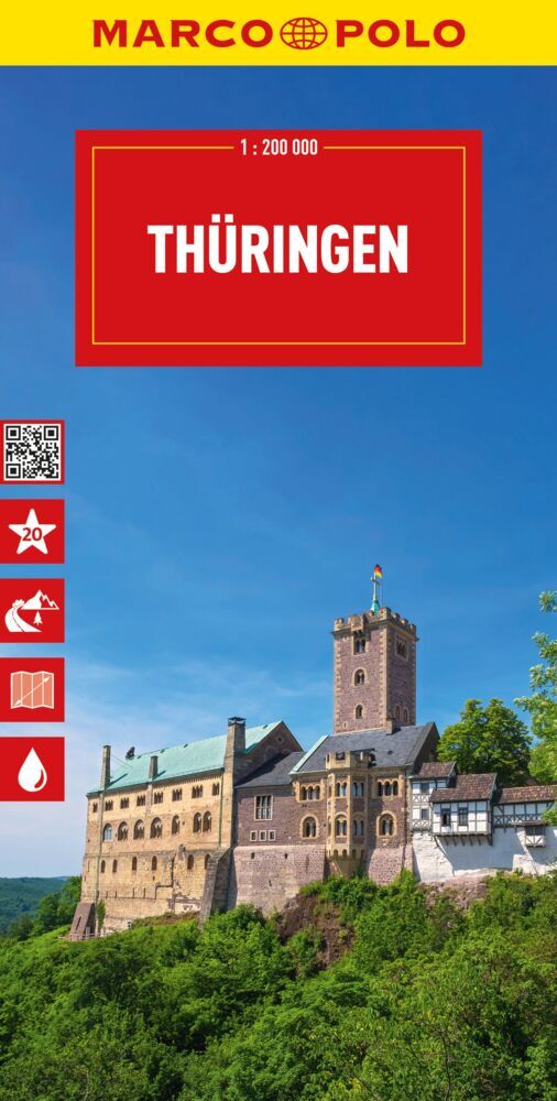Wegenkaart - landkaart D07 Thüringen | Marco Polo