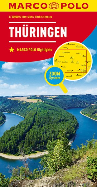 Wegenkaart - landkaart D7 Thüringen | Marco Polo de zwerver