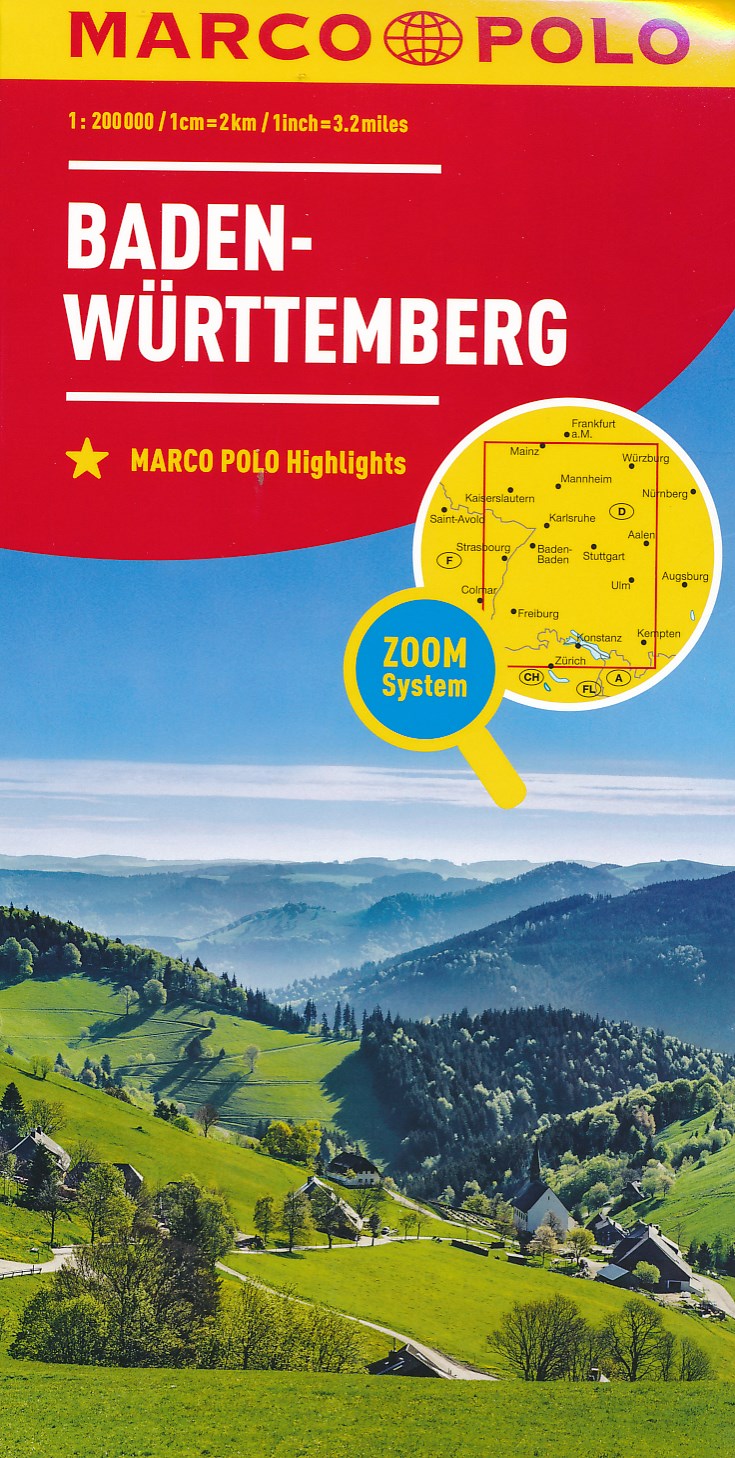 Online bestellen: Wegenkaart - landkaart D11 Baden-Württemberg | Marco Polo