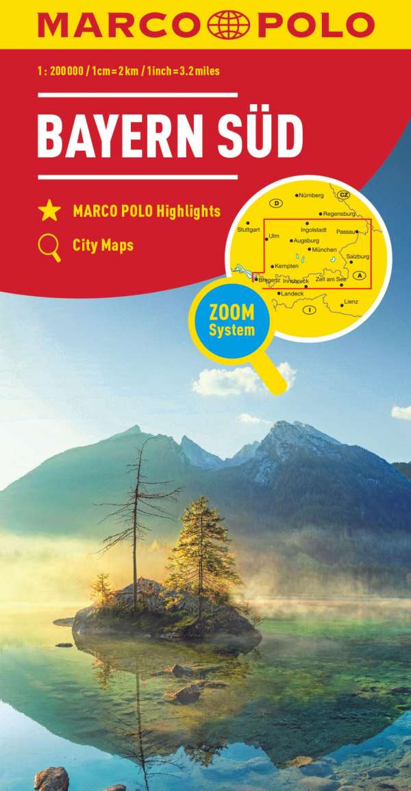 Online bestellen: Wegenkaart - landkaart D13 Beieren - Bayern Süd | Marco Polo