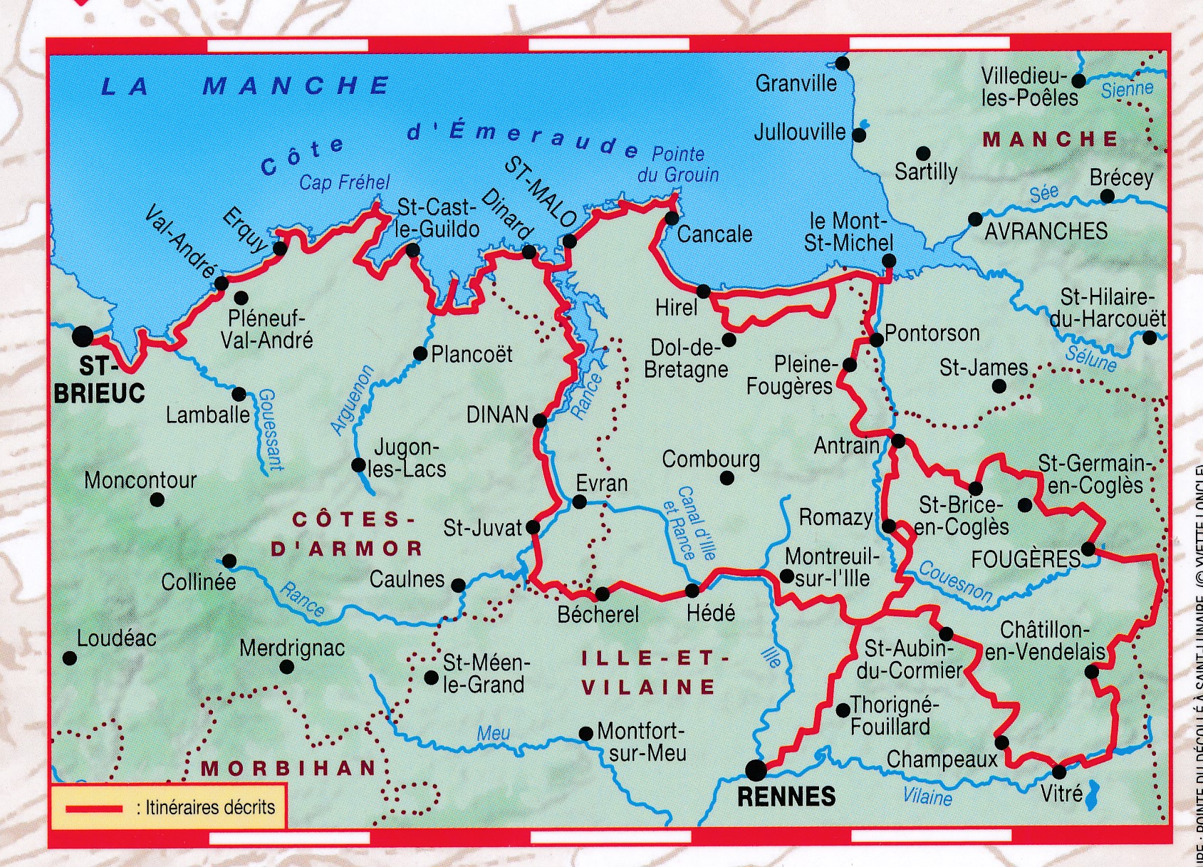 Carte Détaillée De La Cote D Emeraude