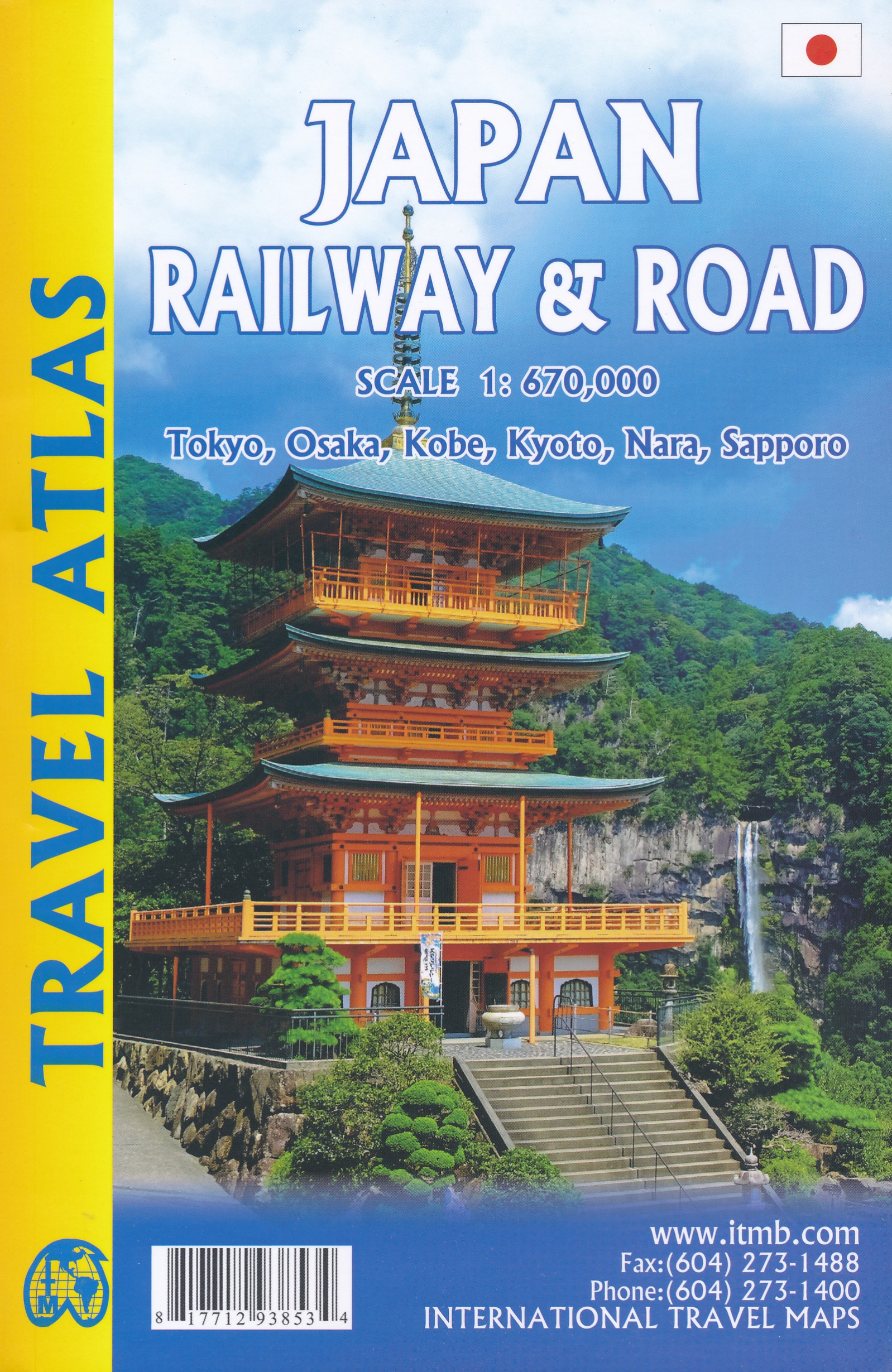 Online bestellen: Wegenatlas Travel Atlas Japan - railway and roadatlas | ITMB