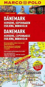 Landkaart  - wegenkaart Zuid Jutland en de eilanden Funen en Sjaelland, Horsens, Kopenhagen, Esbjerg- Denemarken | Marco Polo | 